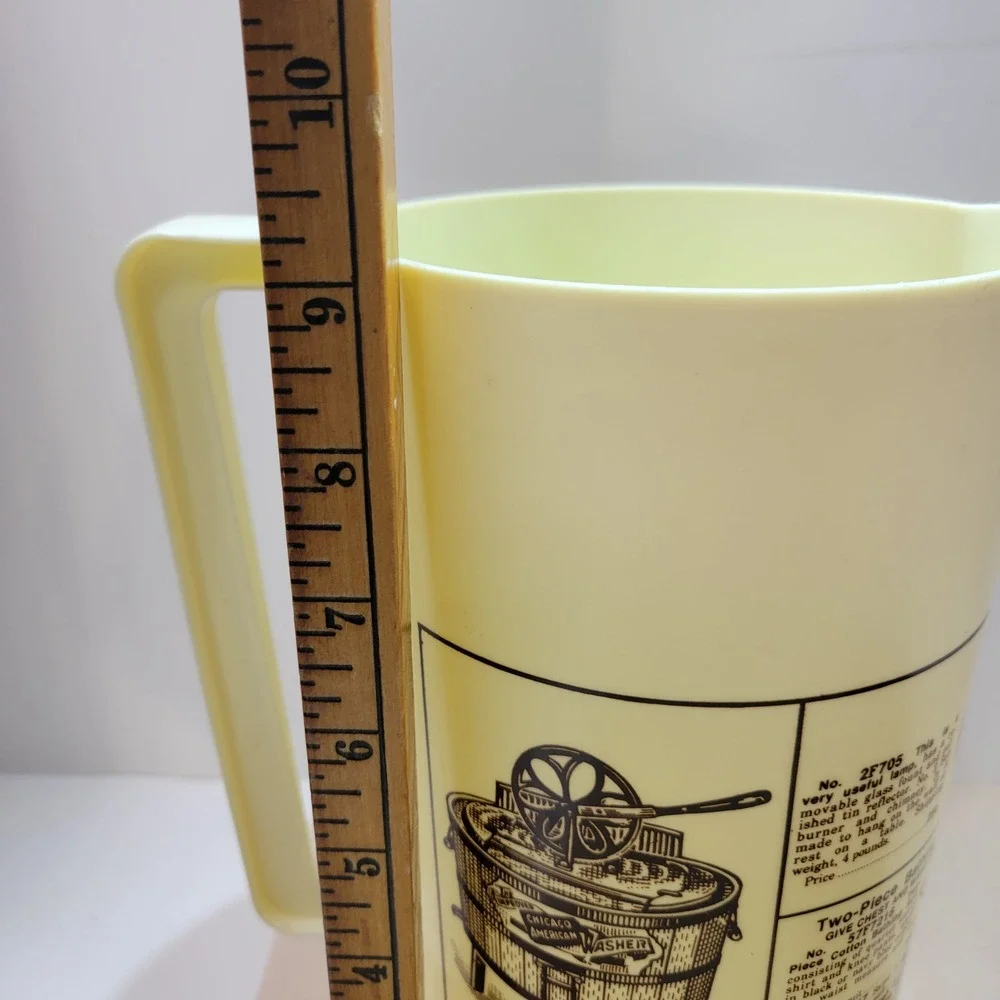 Vintage‎ Sears Roebuck Catalog 1906 Advertising Pitcher Yellow Brown